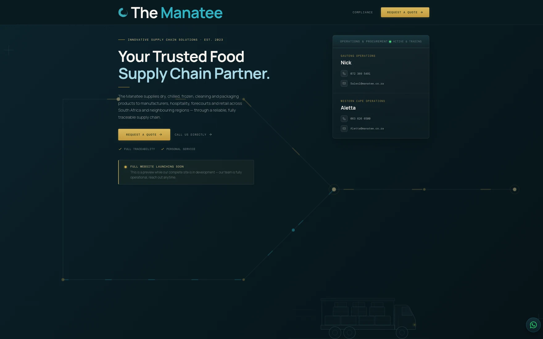 The Manatee website