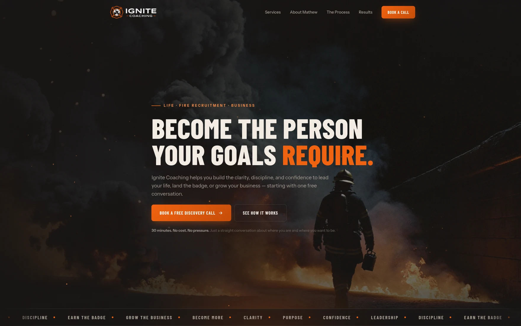 Ignite Coaching website
